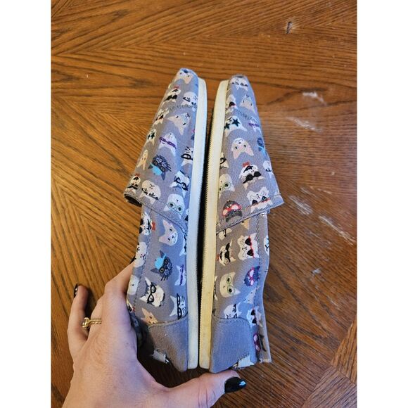 Bobs Foam Skechers Shoes Womens 7.5 Kitty Smarts Slip On Gray 34393 Cat Quirky - Picture 4 of 8